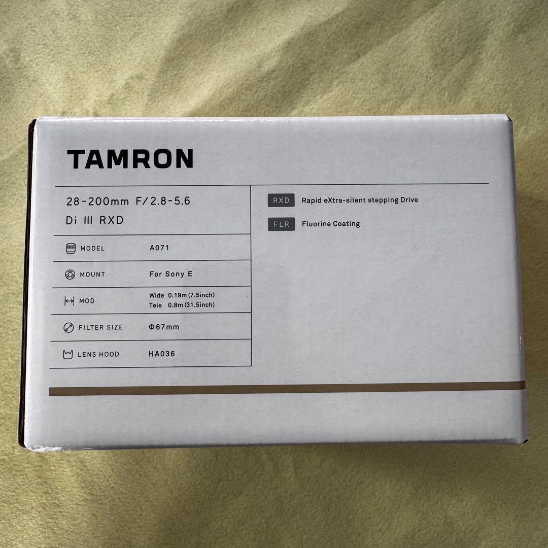 レンズ(ズーム) TAMRON 28-200mm F/2.8-5.6 Di III RXD