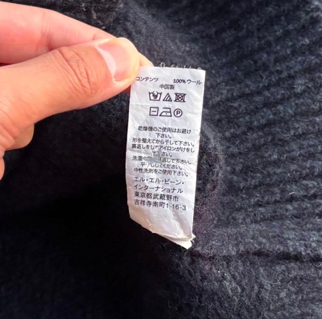 トップス L.L.Bean henry neck wool knit 90s