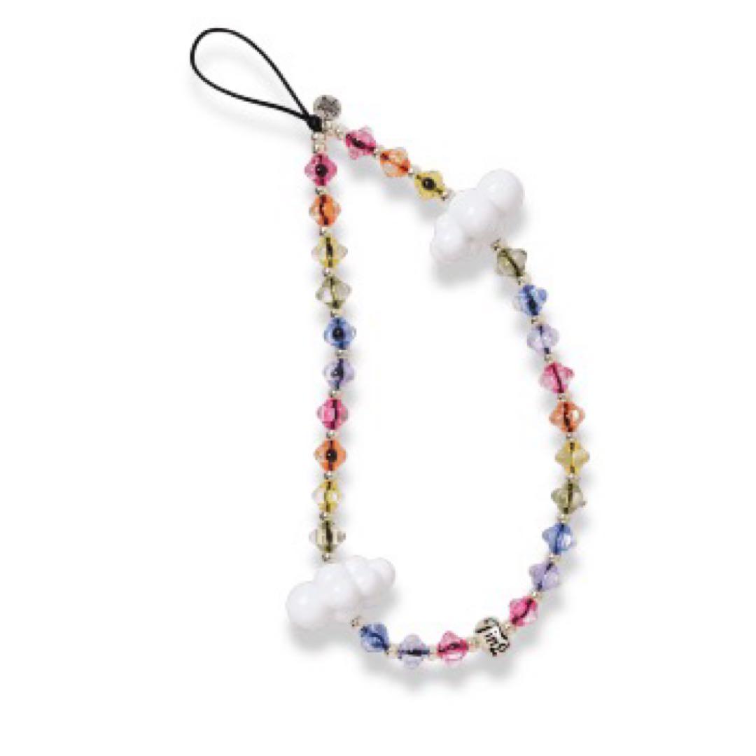 正規品stringtingカラフルビーズの雲ストラップとステッカー さっすが【ダイソー】！ 見た目も機能性もバッチリ♡「スマホ