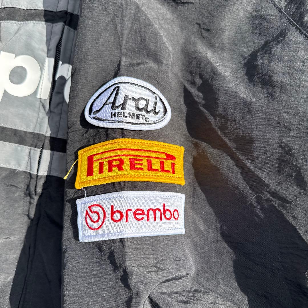 Supreme ナイロンジャケット 黒/グレー - メルカリ