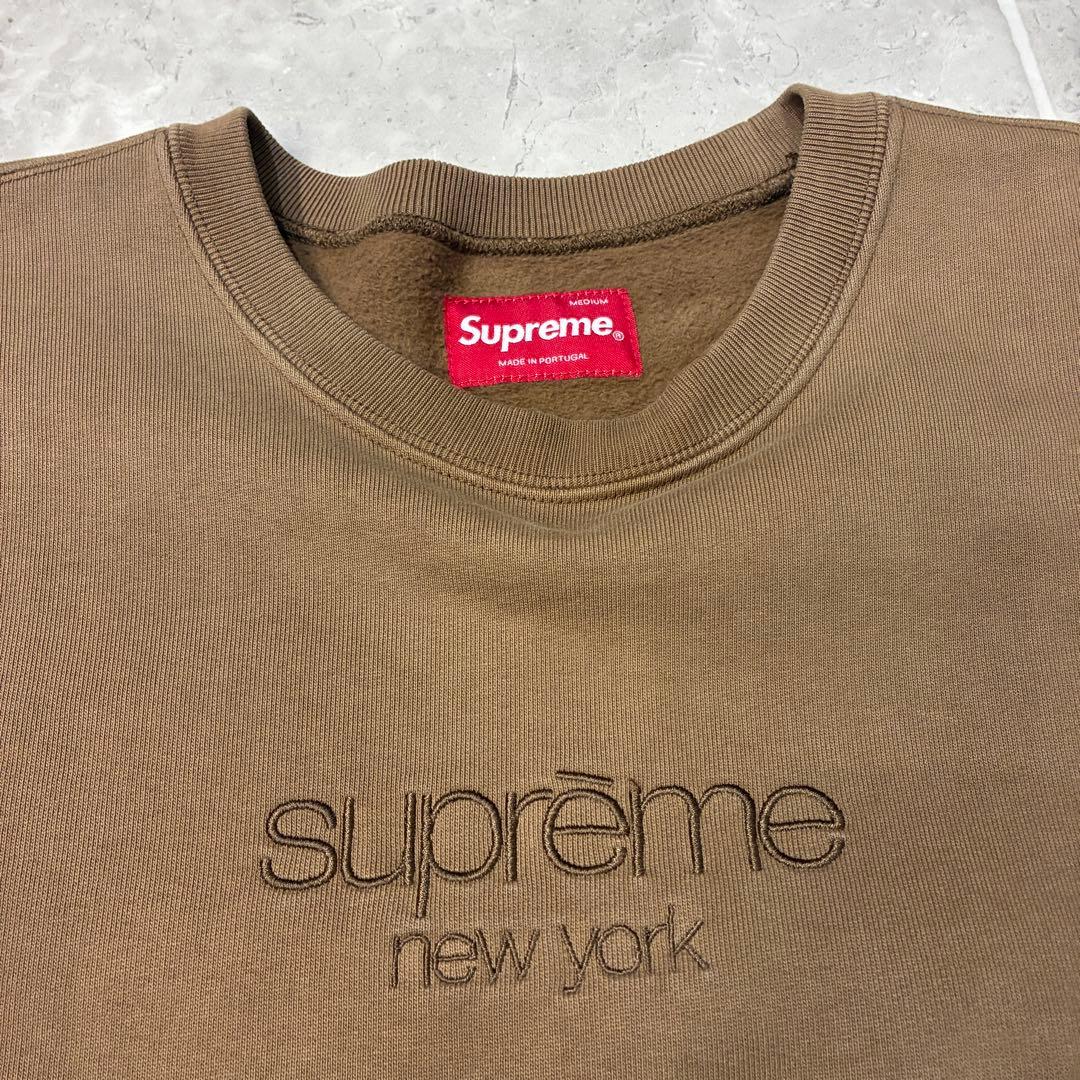 Supreme シュプリーム 19SS ブラウン 肉厚スウェット クルーネック