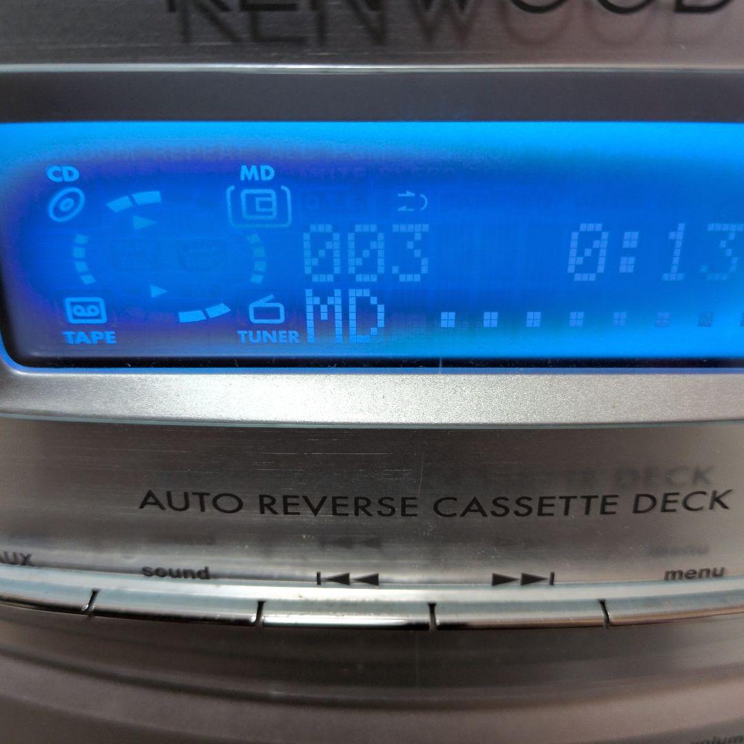 KENWOOD CD・MD・カセットデッキ.動作良好.AM.FMアンテナ - メルカリ