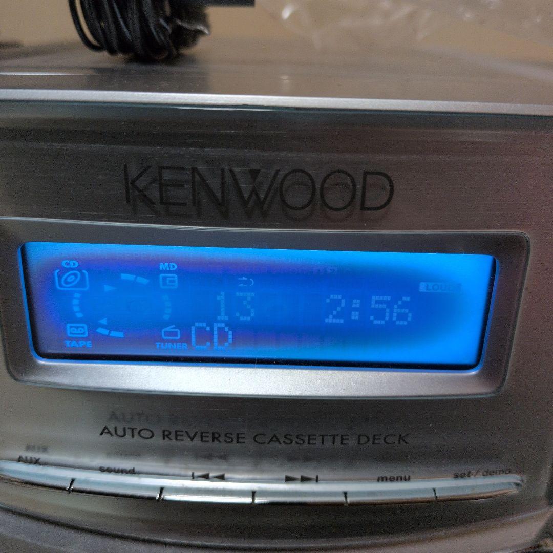 KENWOOD CD・MD・カセットデッキ.動作良好.AM.FMアンテナ - メルカリ