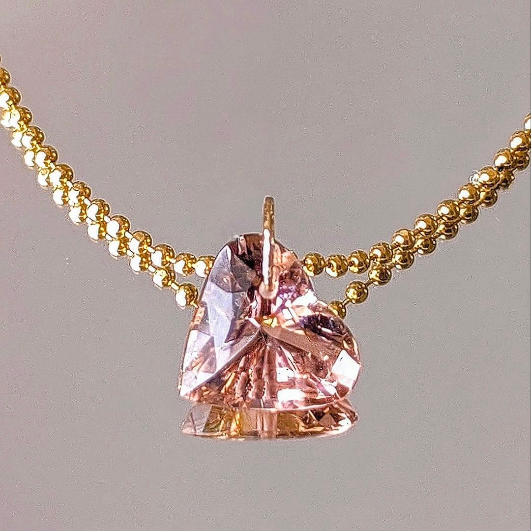 ♢N様専用♢K18 ピンキッシュオレンジトルマリン4.55ct チャーム