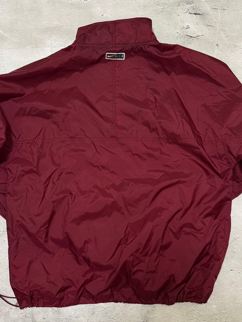 90s Nike 銀タグ ナイロン アノラック バーガンディ - メルカリ