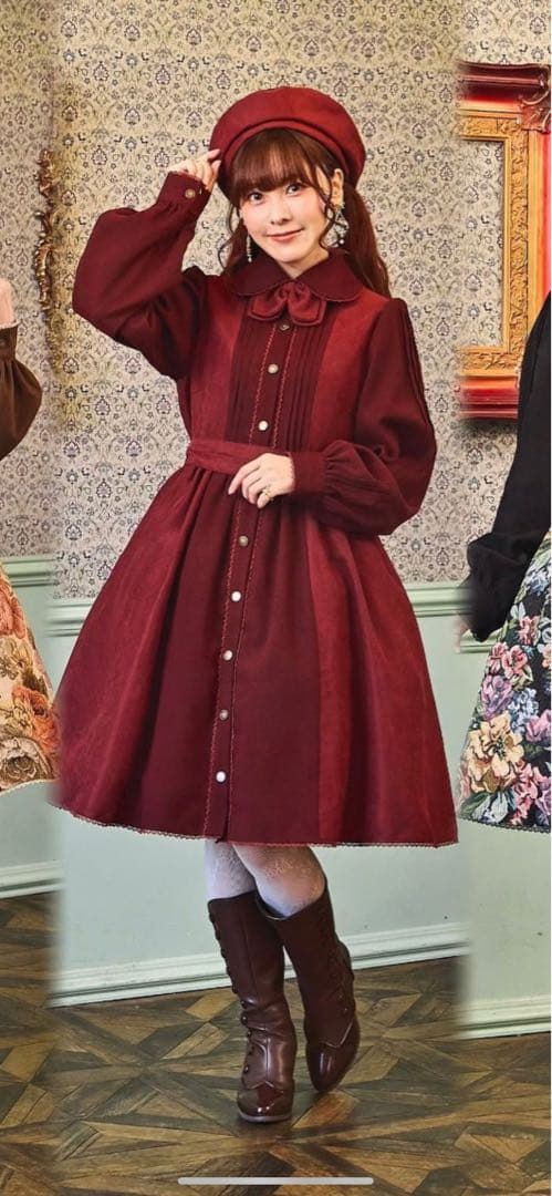 ノエル・ド・メモワール くる実 胸元リボンタイワンピース 009】しまむら くる実 ノエルドメモワール ノエル・ド・メモワール