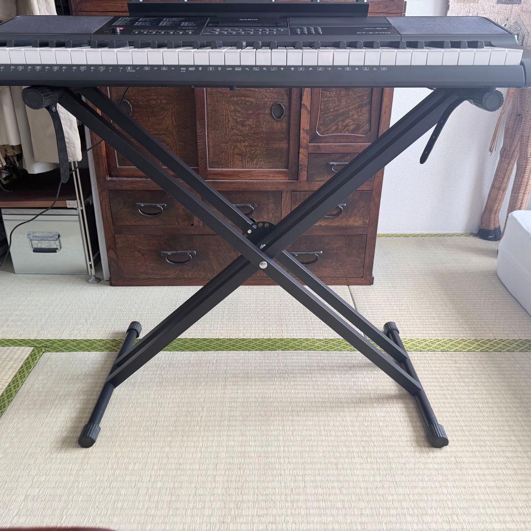 美品】CASIO CT-X700 電子キーボード アダプタ 譜面立て スタンド