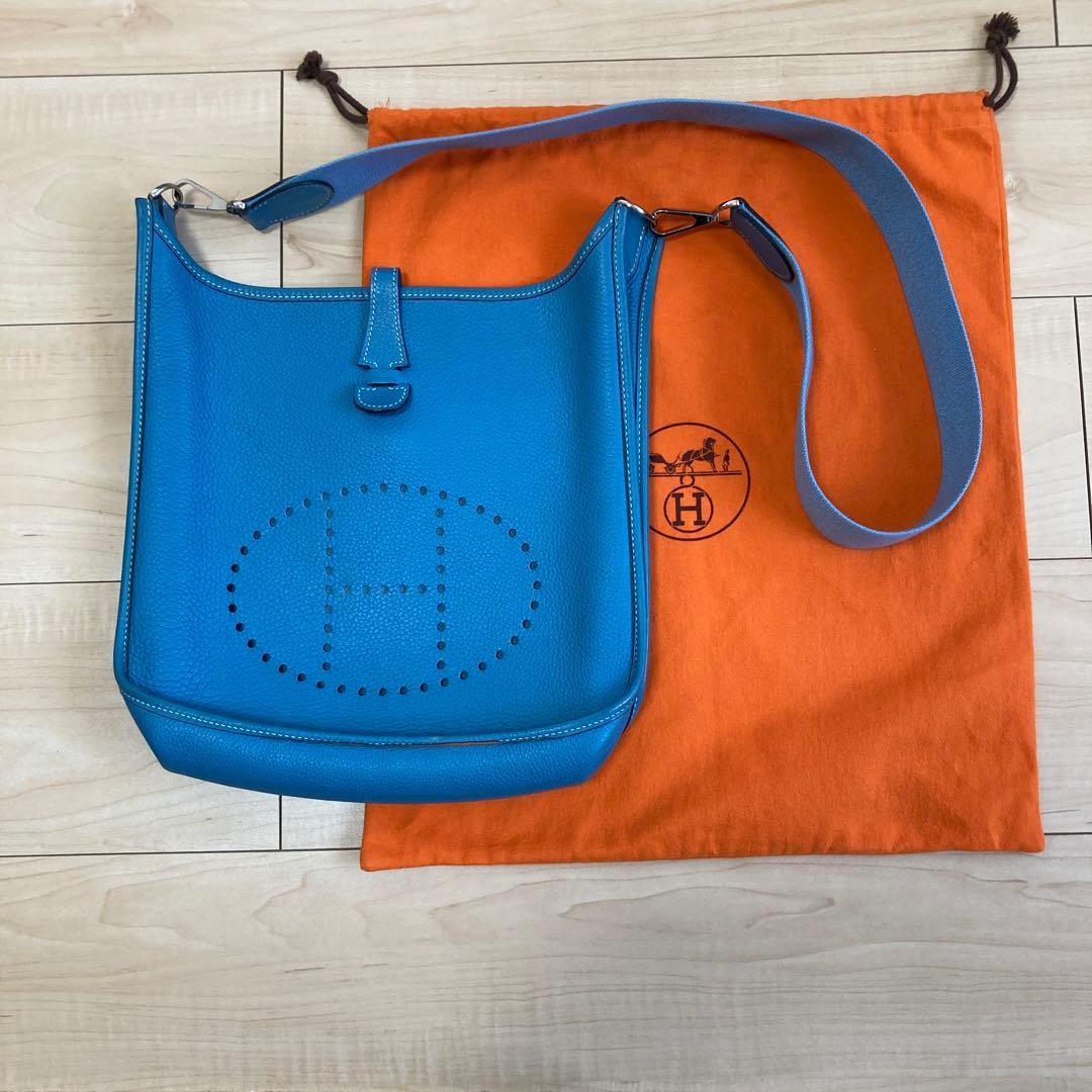 エルメス エブリンII PMショルダーバック HERMES エルメス エブリンIII PM ショルダーバッグ レザー ブラック