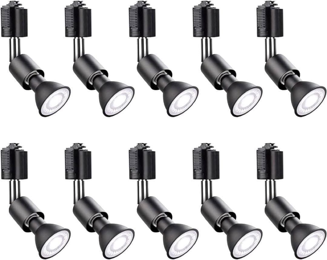 10個セット 配線ダクトレール用 スポットライト レールライト 60W形電球付き dl-e26-sp-7w-4set.jpg