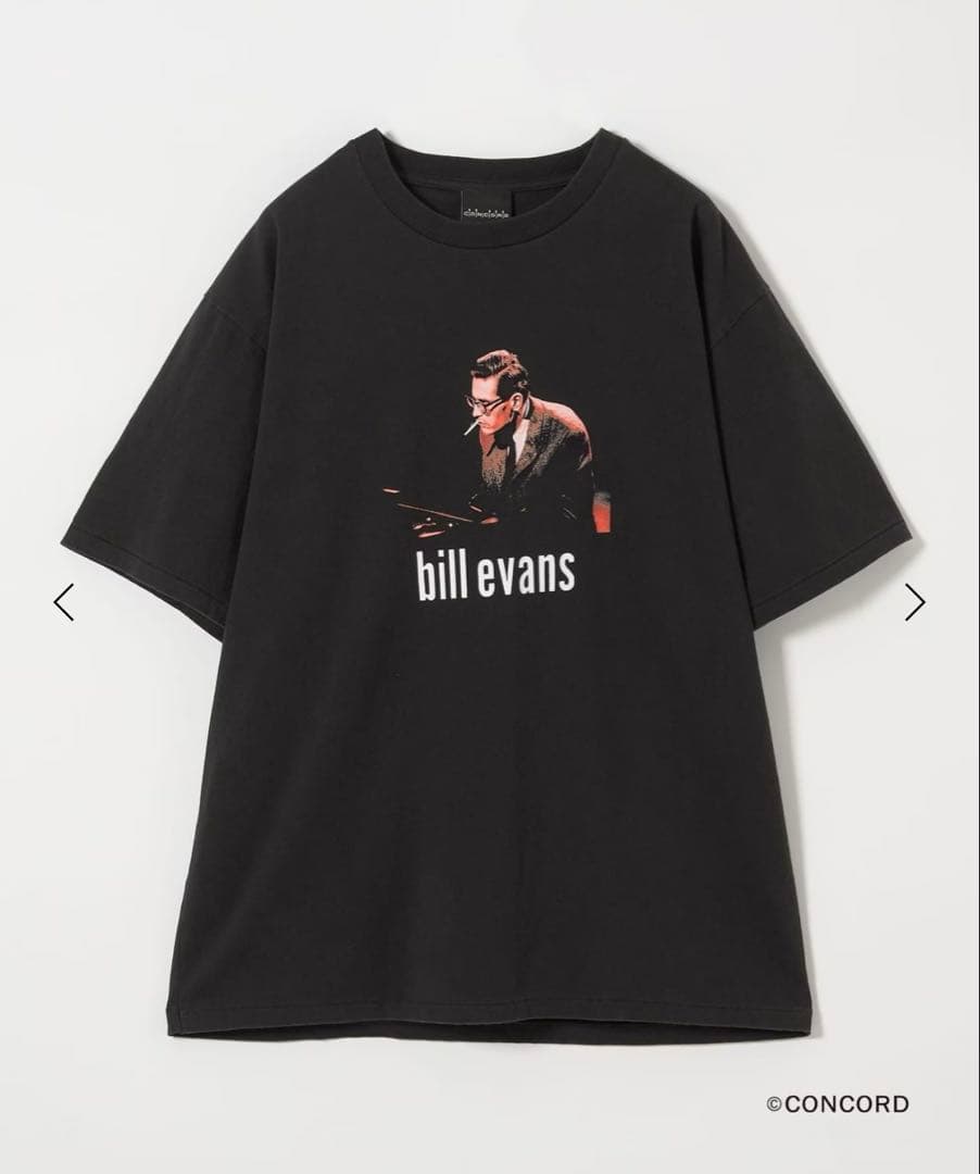 大人気！B＆Yビル・エヴァンス【FOR LOVERS】プリント半袖Tシャツ 黒M