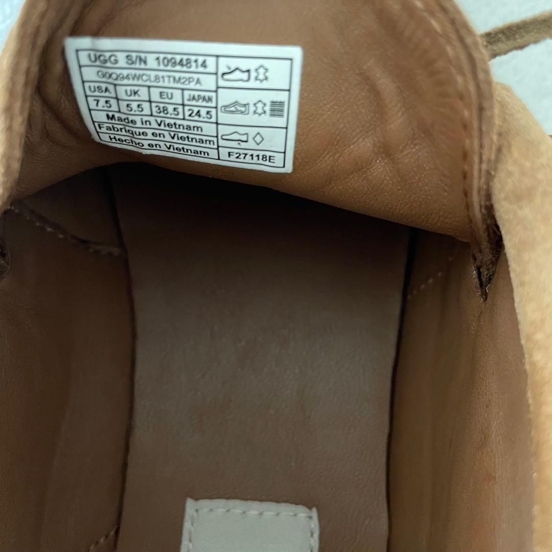 UGGaustralia♡スウェードモカシン ウッドリンモック キャメル24.5