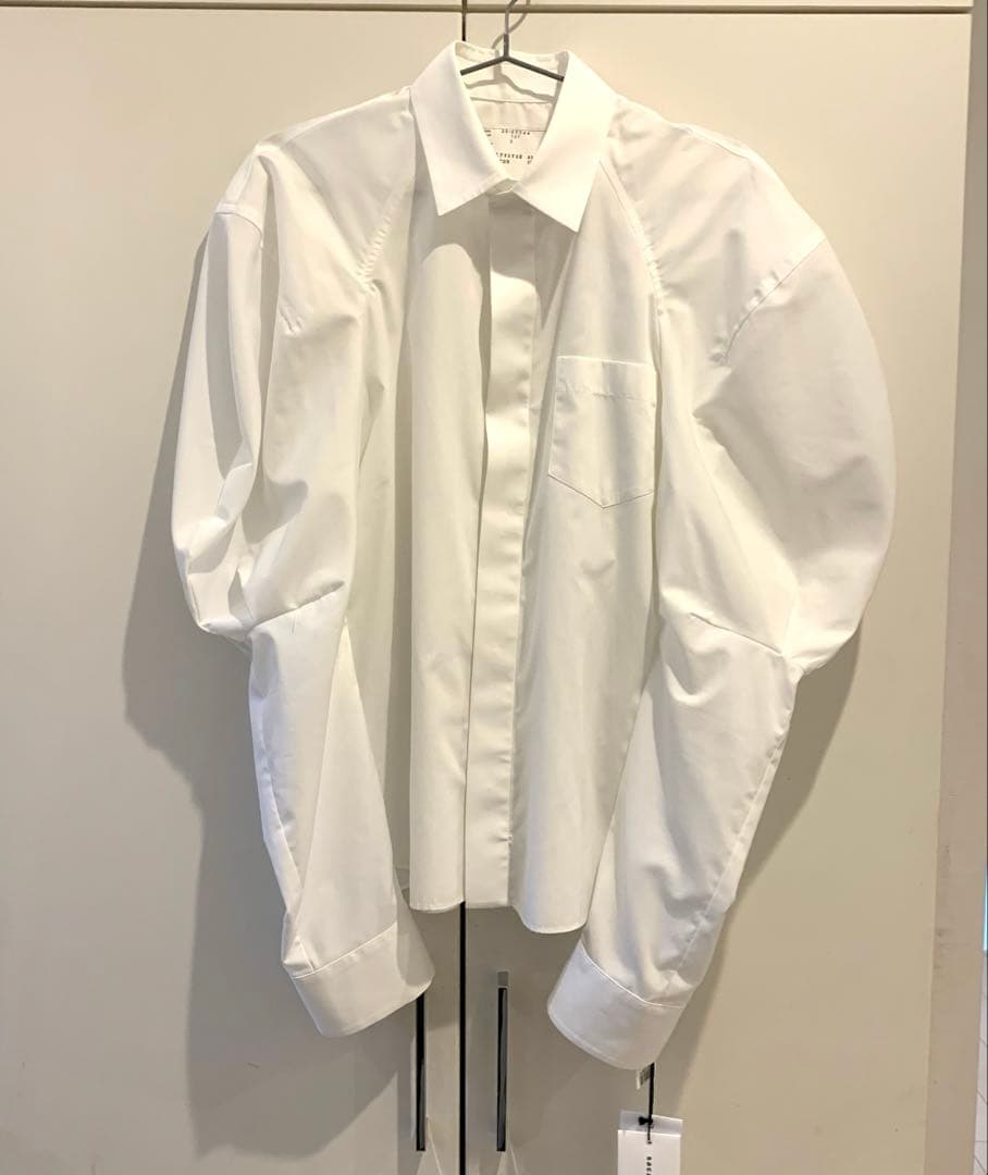 最終価格】2025SS sacai Cotton Poplin Shirt - メルカリ