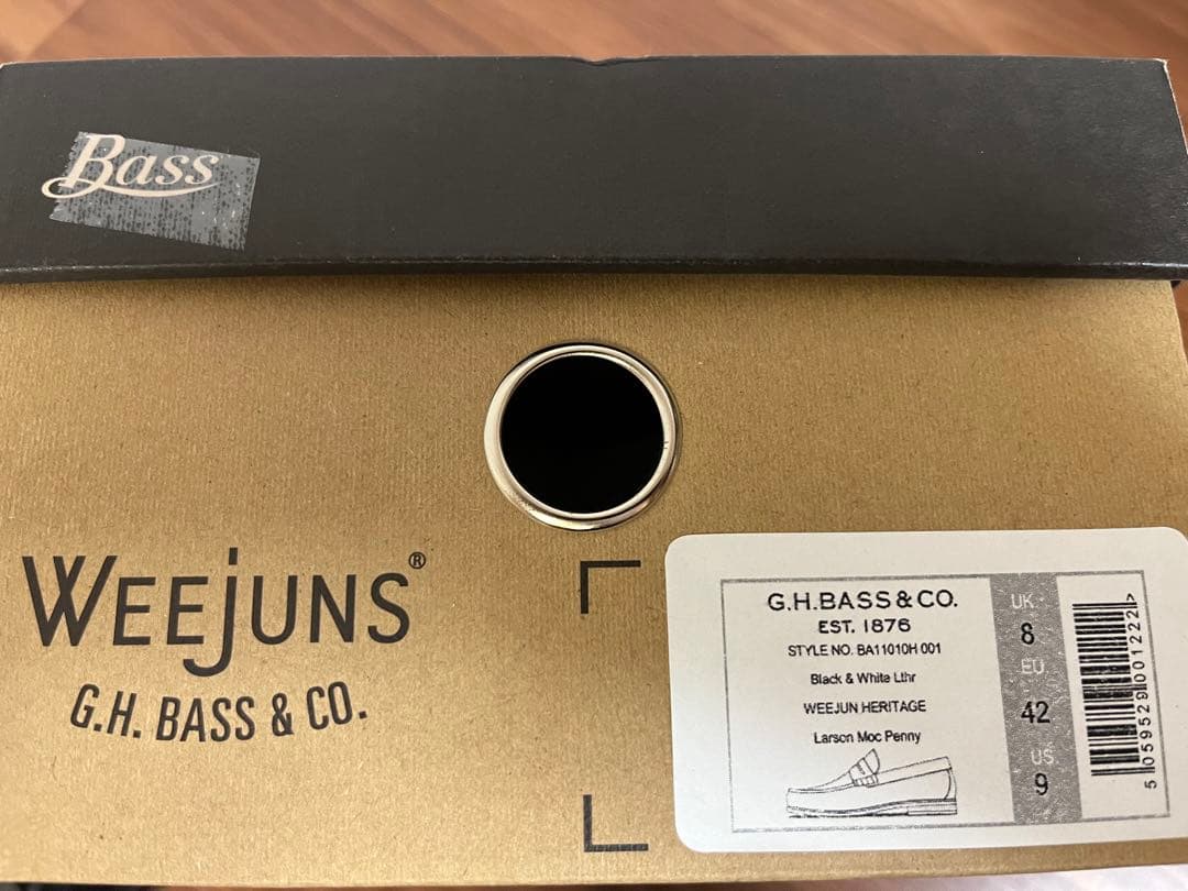 新品3.6万 G.H.BASS ローファー Larson コンビ 27.0cm