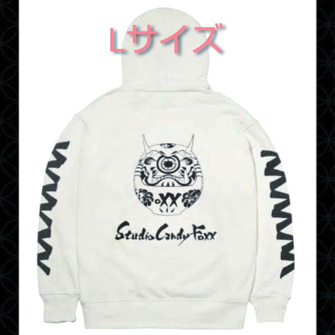 キャンディーフォックス ダルマ パーカー 白 Lサイズ タグ付き - メルカリ