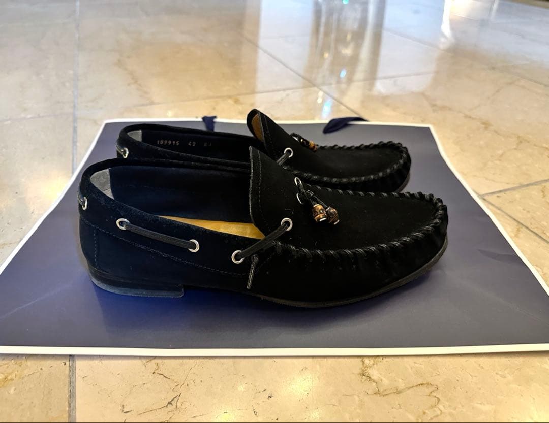 美品】GUCCI グッチ ウエスタン調 デッキシューズ 27cm (表記42)