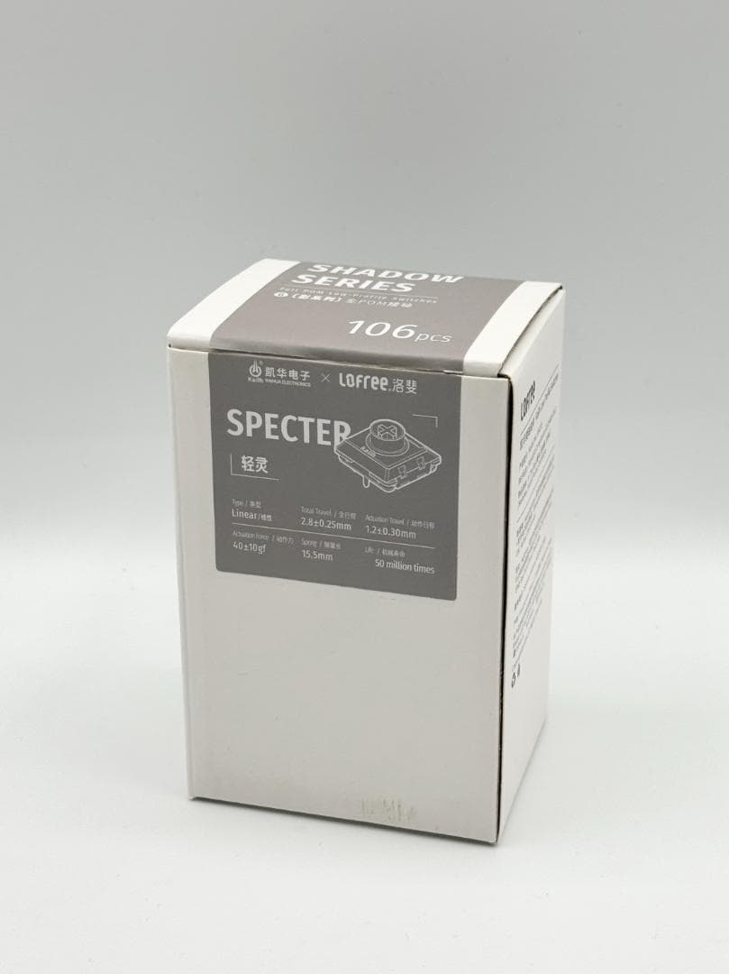 【未使用】Lofree Specter Low-profile POM スイッチ Specter Low-profile POM Switches | Lofree