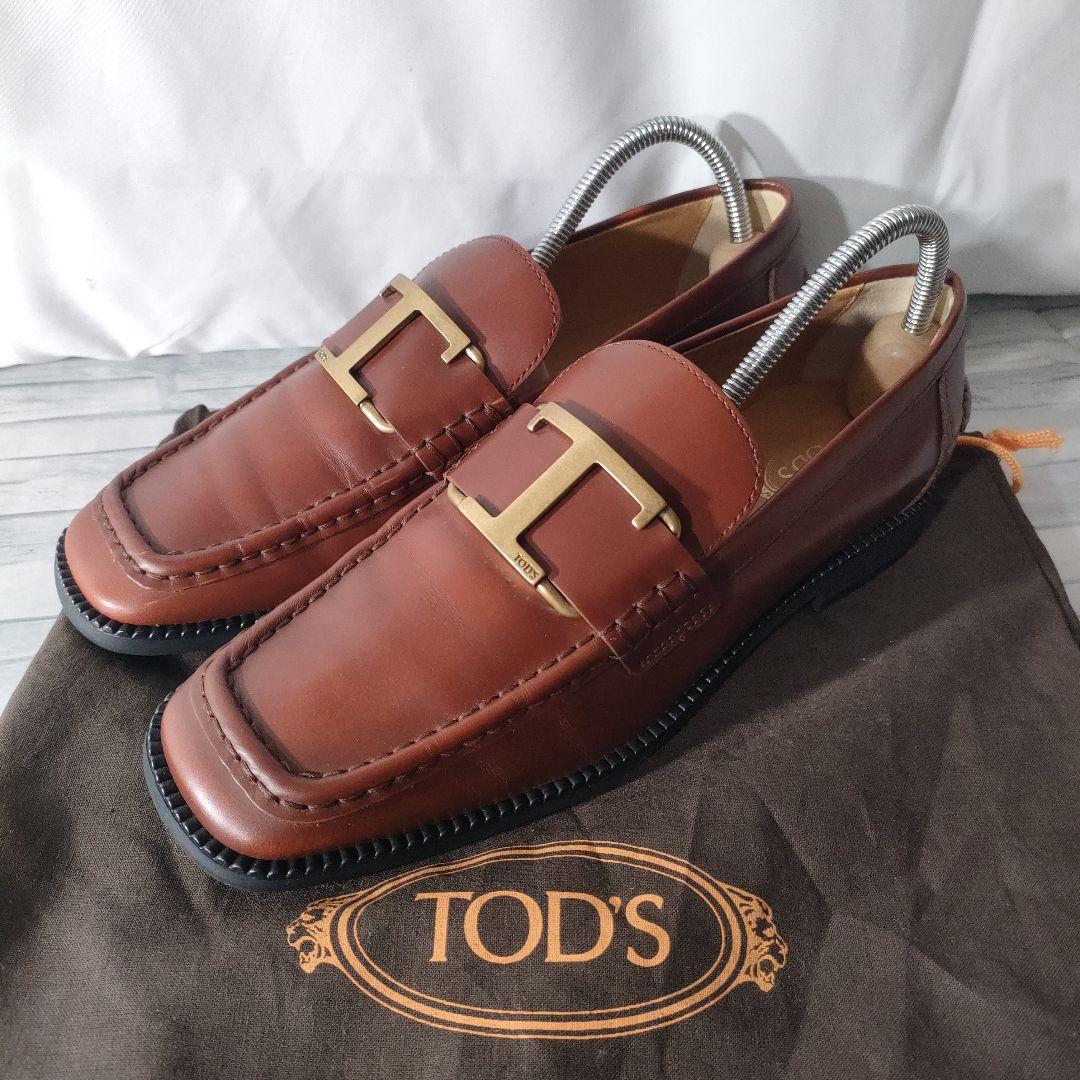 保存袋付き✨TOD'S　レザーローファ　タイムレス　ブラウン×ゴールド　37 楽天市場】TODS トッズ ローファー T TIMELESS Tタイムレス