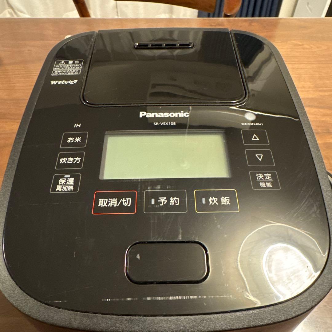Panasonic IH炊飯器 SR-VX108 Bamiki SR-VSX108-W 炊飯器 Wおどり炊き ホワイト [5.5合 /圧力IH] Panasonic