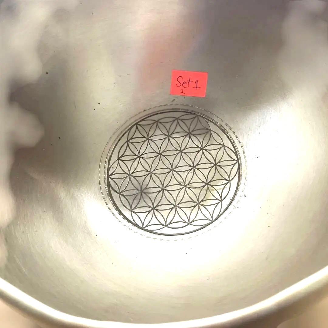 ロータス＆フラワーオブライフ シンギングボウル シャキア氏工房