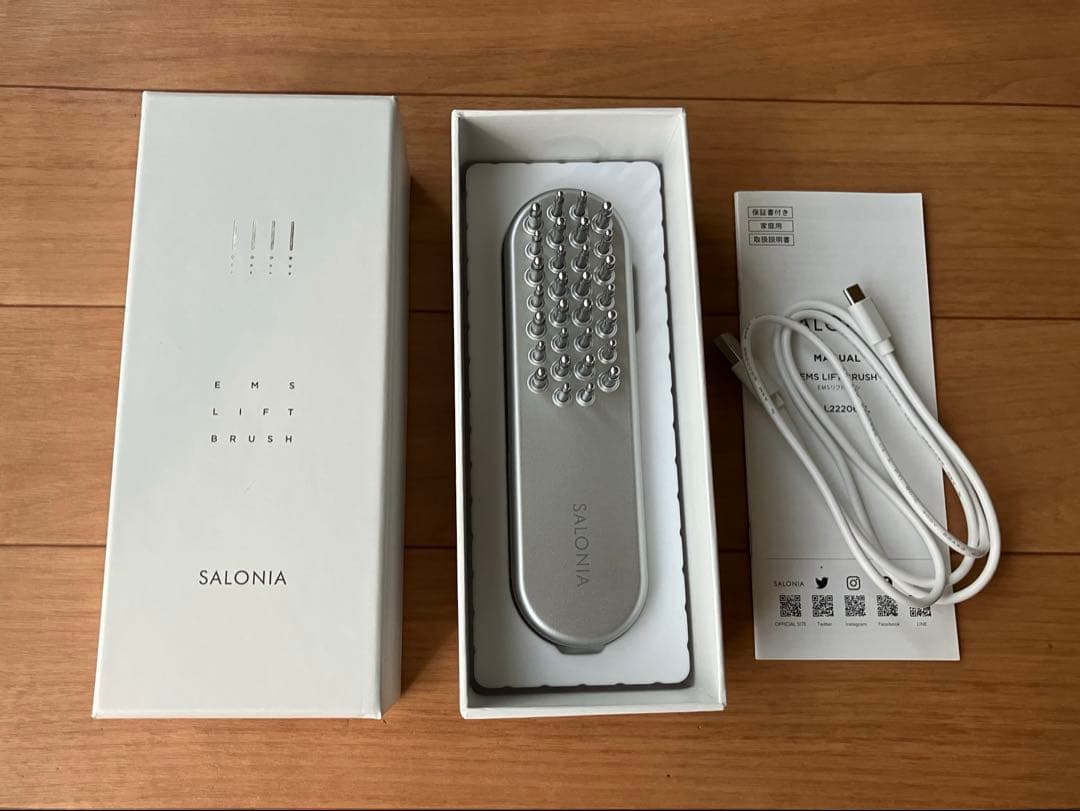 SALONIA EMS LIFT BRUSH サロニア 電気ブラシ　リフトブラシ Amazon.co.jp: SALONIA サロニア EMS リフトブラシ 電気ブラシ 美顔器