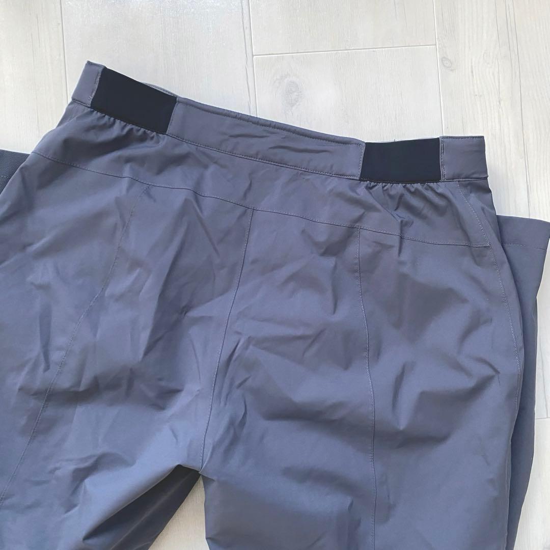 美品 モンベル パウダーステップ パンツ ダークグレー バッグ付き