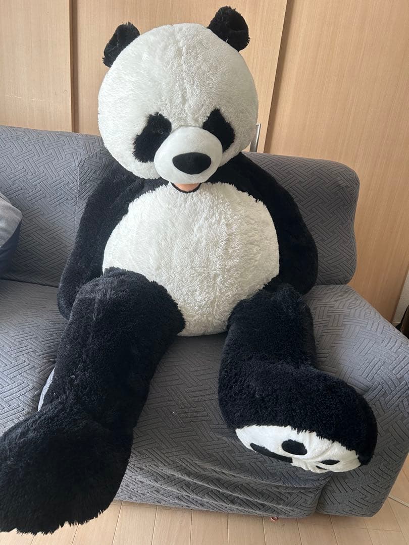 COSTCO コストコ　パンダぬいぐるみ BIGサイズ 今日コストコでこの可愛い男たちを見ました。 巨大ぬいぐるみ! ラマ