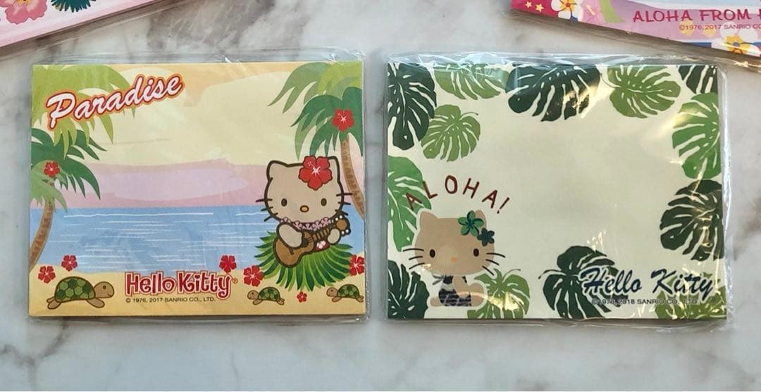 ⭐︎新品 未開封⭐︎ ハワイ限定 5冊セット 日焼けキティ メモ帳