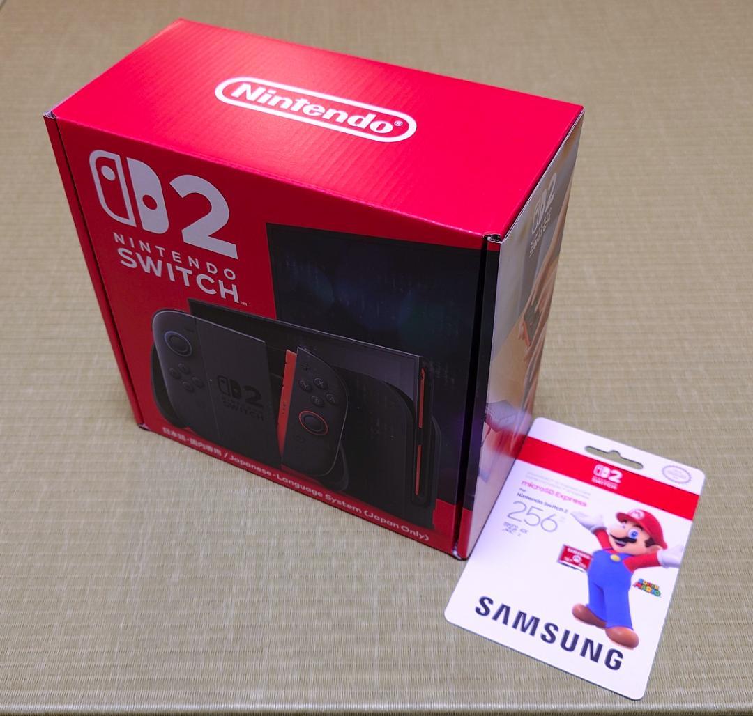 新品未開封！Nintendo Switch 2 ＋microSDカード256GB microSD Expressカード 256GB Nintendo Switch2 動作確認済