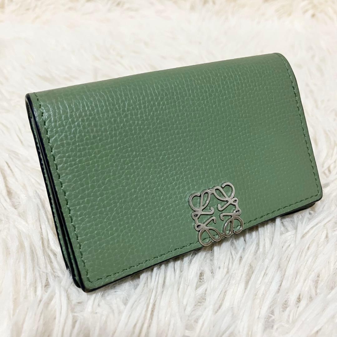 【極美品】 ロエベ アナグラム 名刺入れ カードケース LOEWE（ロエベ） カードケース Anagram Business Card Case ビジネス