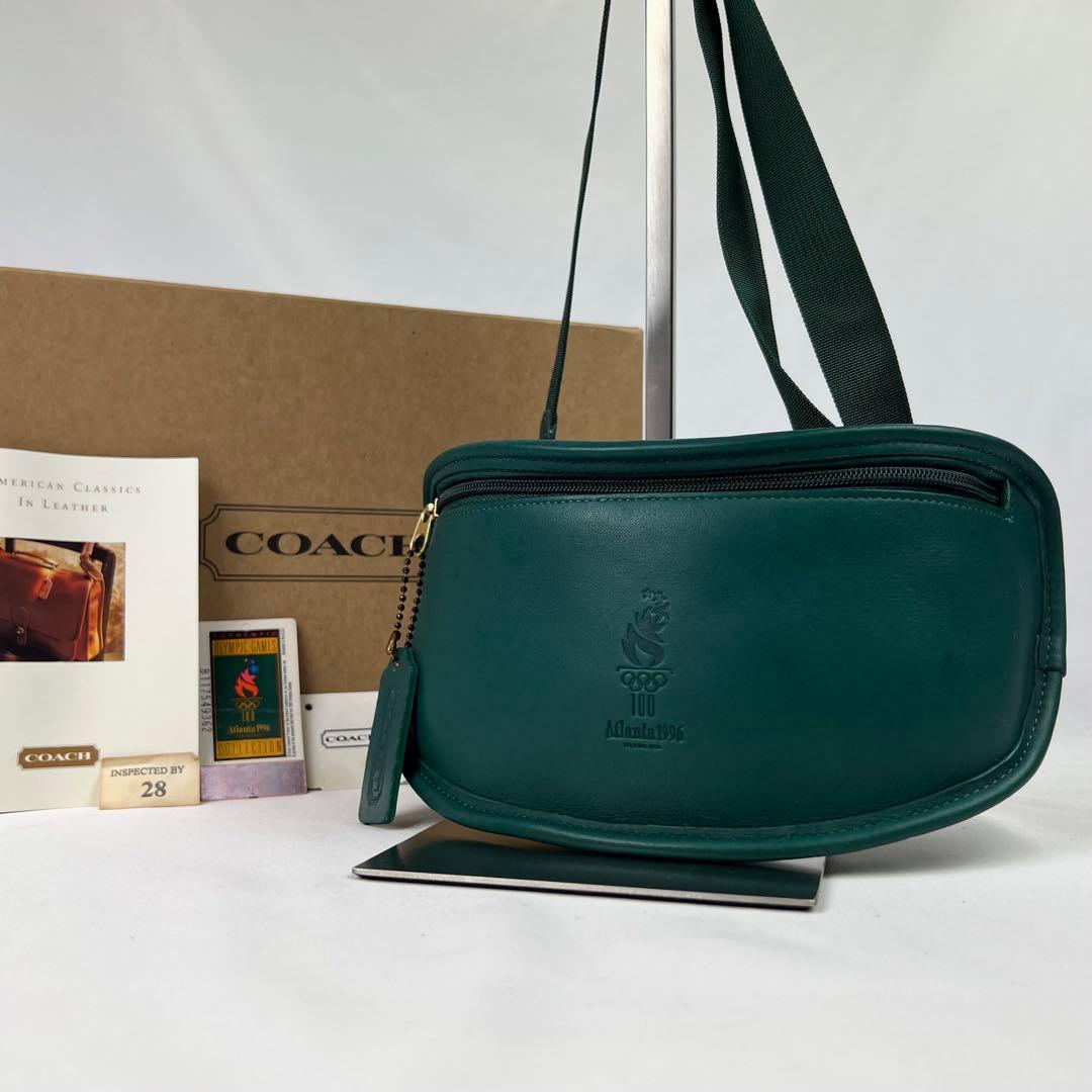希少 COACH Atlanta Olympic 限定モデル ウエストポーチ 1996 Coach Olympic Games Belt Bag and Folio Wallet – Lost and