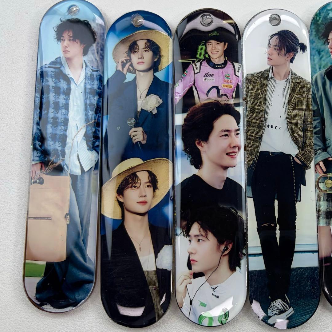 王一博 新作 可愛い 栞 レジンキーホルダー 7点セット❣️0126 - メルカリ