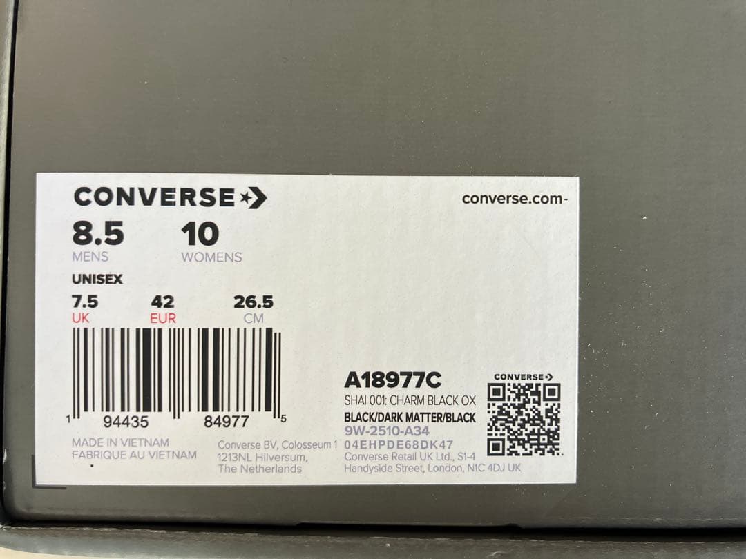 Converse SHAI 001 26.5cm￼ ブラック