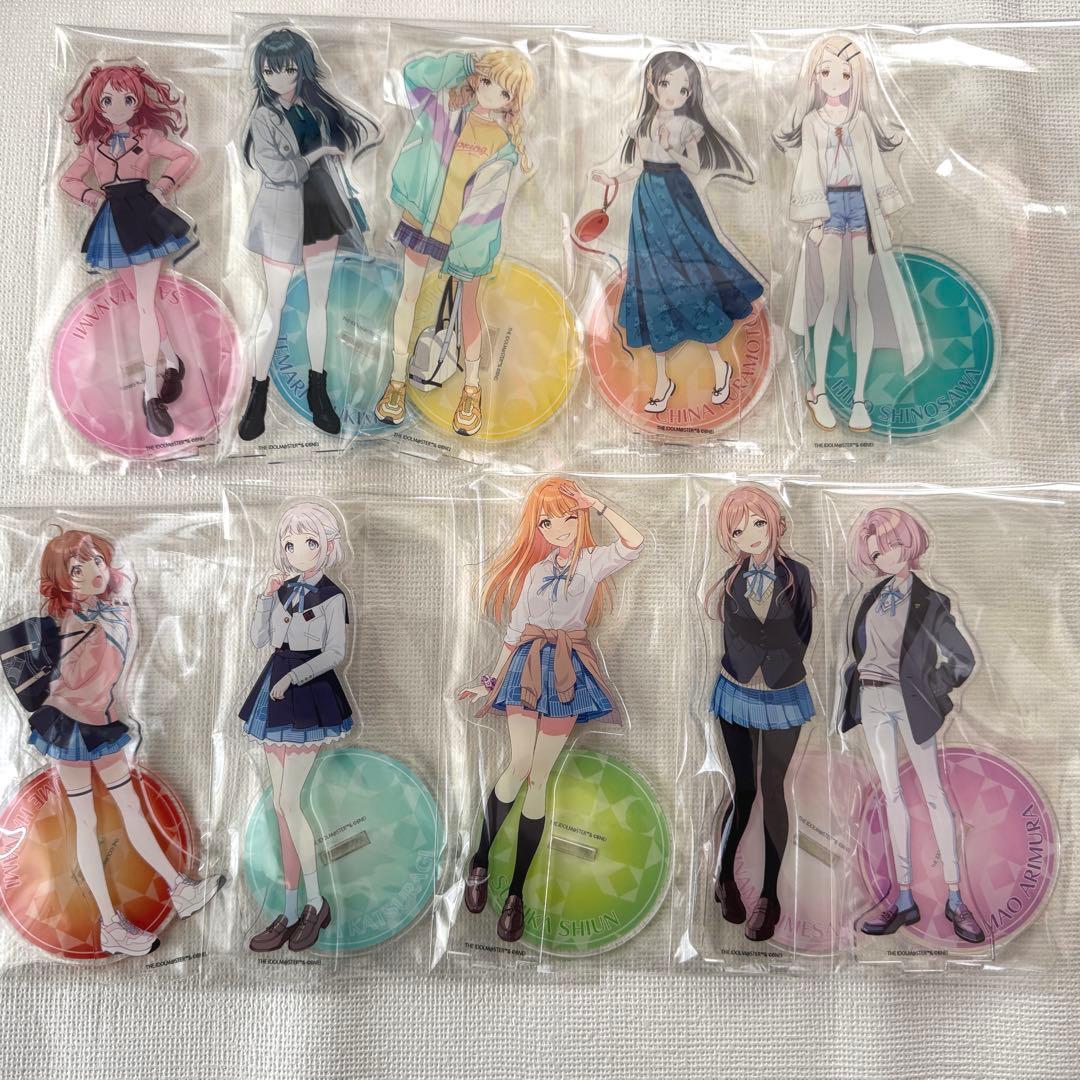 学マス 公式アクリルスタンド 10キャラセット 学園アイドルマスター