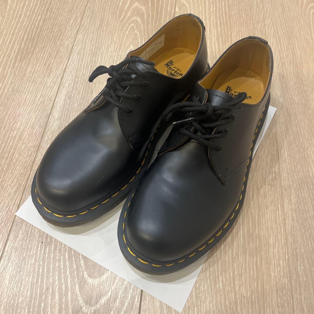 ブラックレザーシューズ イエローステッチ箱無し 楽天市場】ドクターマーチン 3ホール シューズ Dr.Martens 1461PW