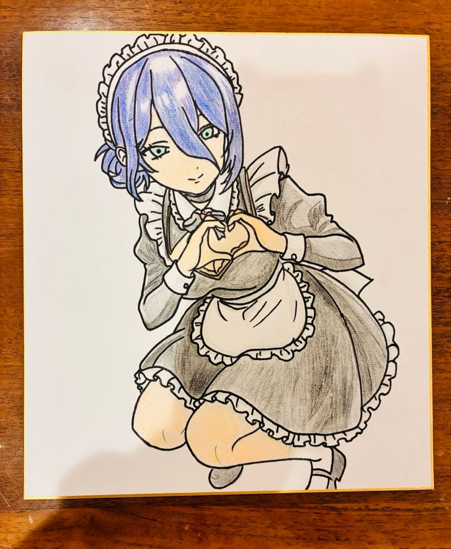 チェンソーマン レゼ 手描きイラスト ファンアート - メルカリ