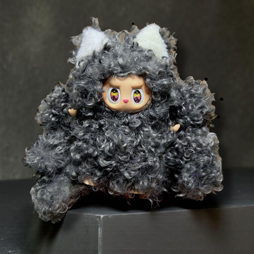 海外限定 【レア】九尾 ZIMOMO ラブブカール ヘア グレー 訳あり