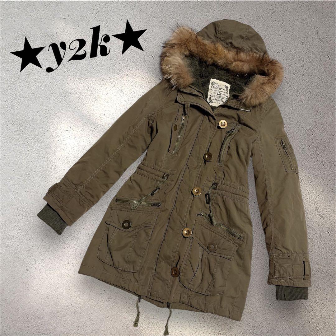 ☆Y2K☆ヴィンテージ☆ミリタリーモッズコート☆フェアリーグランジ