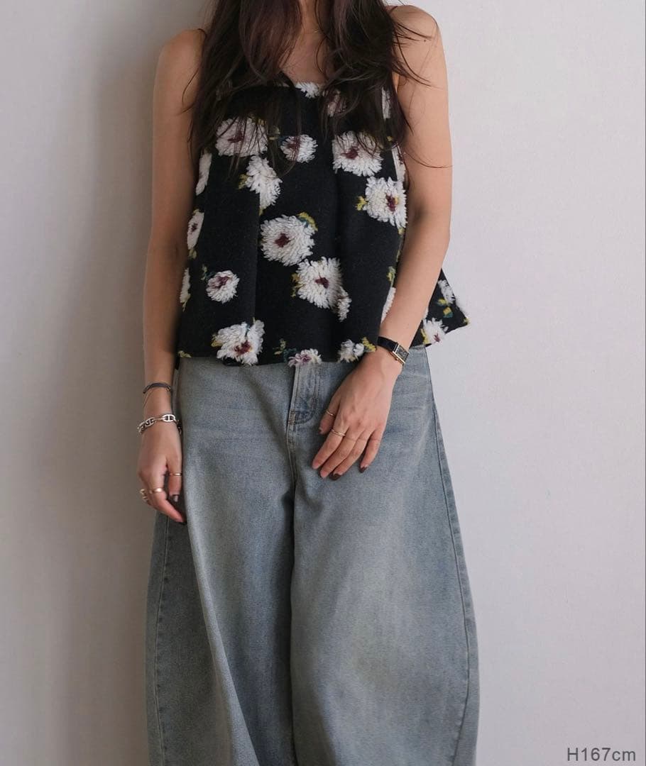 AKTE新品未使用ボアキャミソール AKTE（アクテ） ブラウス シャツ ボアキャミソール レディース