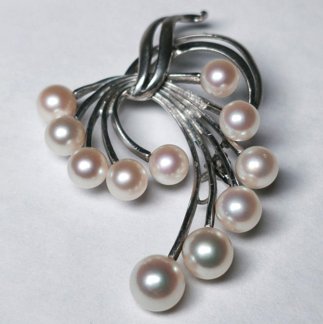 美品 最高級】ミキモト ブローチ パール 花束 11珠 皇室御用達 正規品