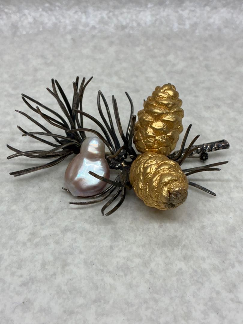 D0104A）希少 925 銀 本真珠 パール 松ぼっくり 松 ブローチ 楽天市場】松ぼっくり（ブローチ｜レディースジュエリー・アクセサリー