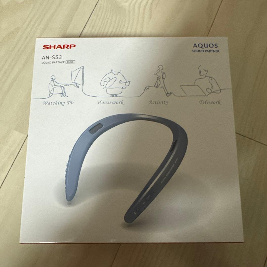 SHARP ネックスピーカー AN-SS3 ブルー AN-SS3 | ウェアラブルネックスピーカー サウンドパートナー：シャープ