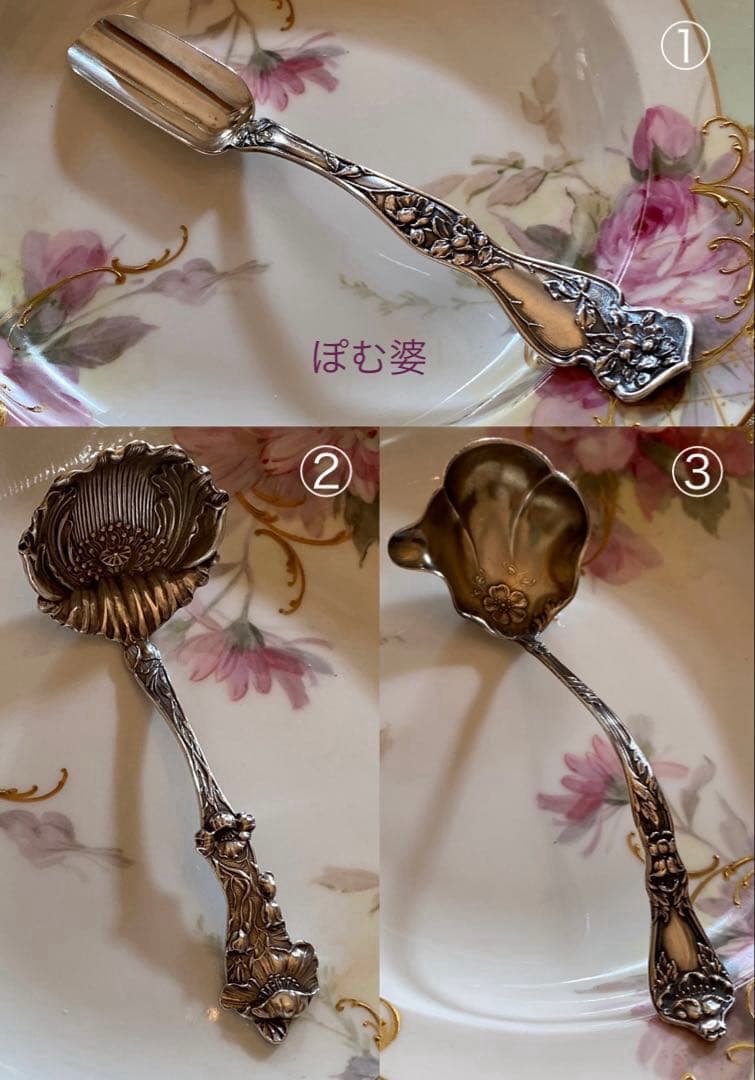 【米国／純銀製】銀器 ３点／チーズスクープ シュガースプーン レードル 楽天市場】送料無料 羽根印 シュガーレードル 12本 セット みつ豆