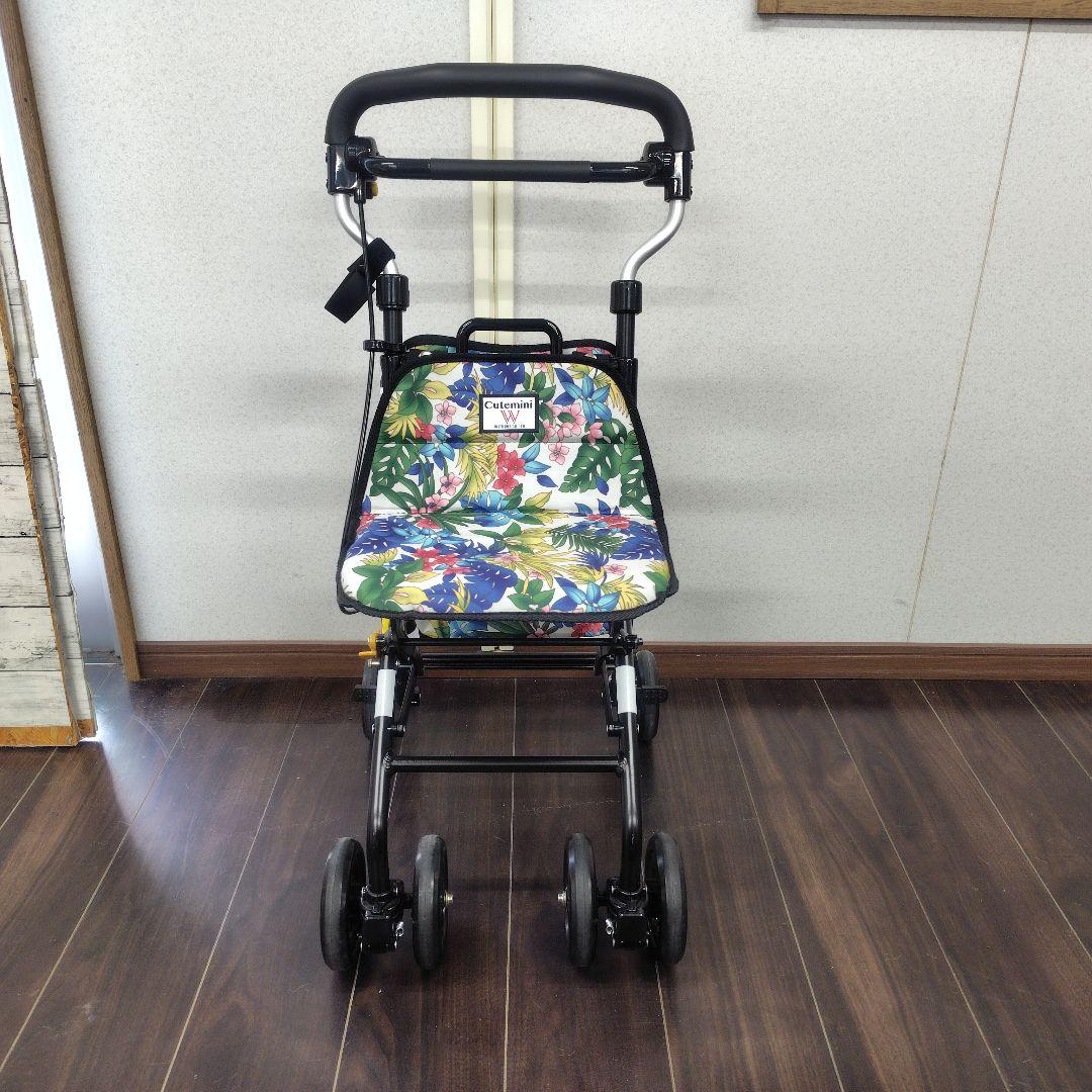 シルバーカー ウィズワン キュートミニW シルバーカー フローラルデザイン Amazon | ウィズワン キュートミニW (フラワー) シルバーカー