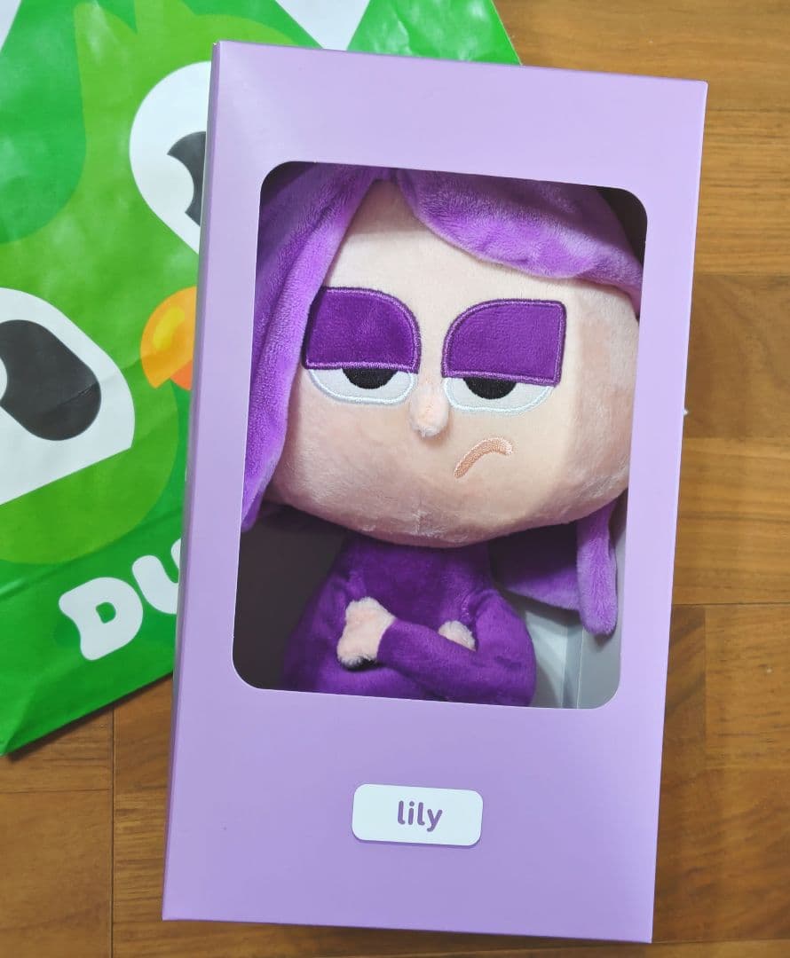 外箱付き】デュオリンゴduolingo公式 リリーぬいぐるみ - メルカリ