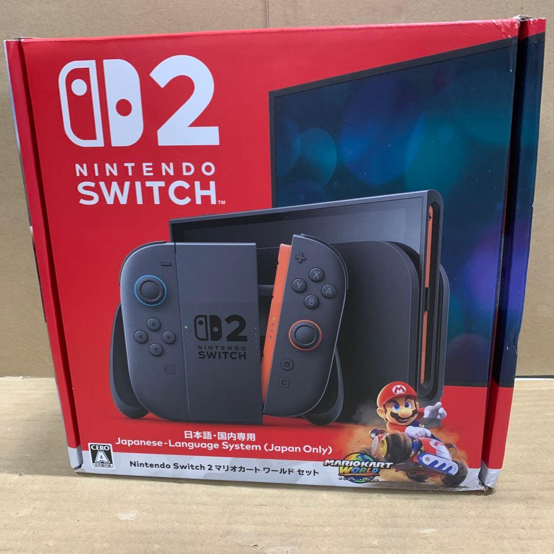 新品Nintendo Switch 2(日本語) マリオカート ワールド セット Amazon.co.jp: Nintendo Switch 2(日本語・国内専用) マリオカート