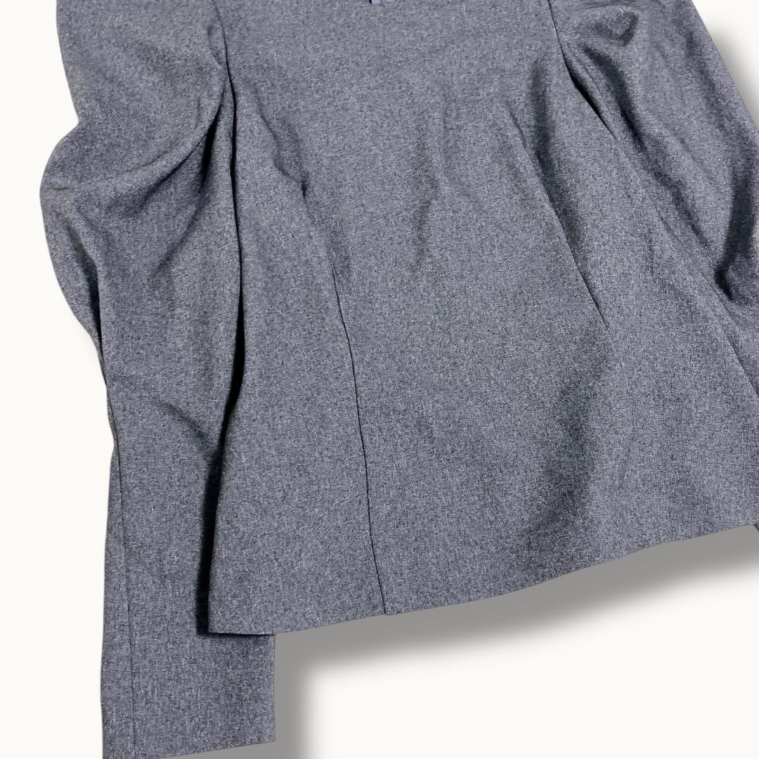 専用】とんがりトップス グレー パフスリーブ 長袖 サイズ2 - メルカリ