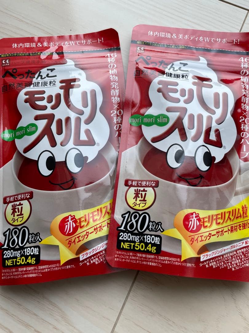 もりもりスリム 180粒 ダイエットサポート　２パック mo-aka-180-1_cl02.jpg