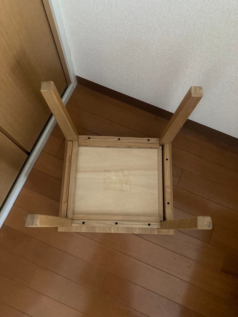 無印良品】タモ無垢材サイドテーブル 引き出し付き - メルカリ