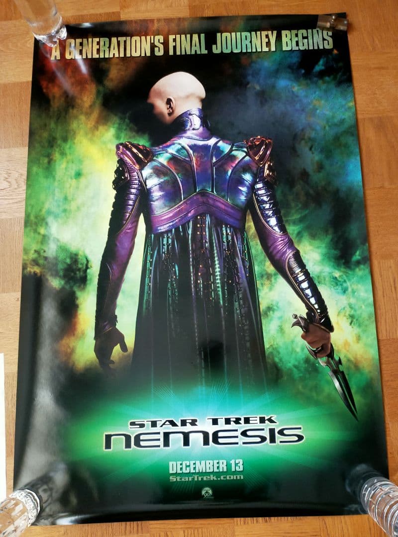 値下☆断捨離☆激レア☆スタートレック☆ネメシス☆特殊反転両面印刷☆ポスター