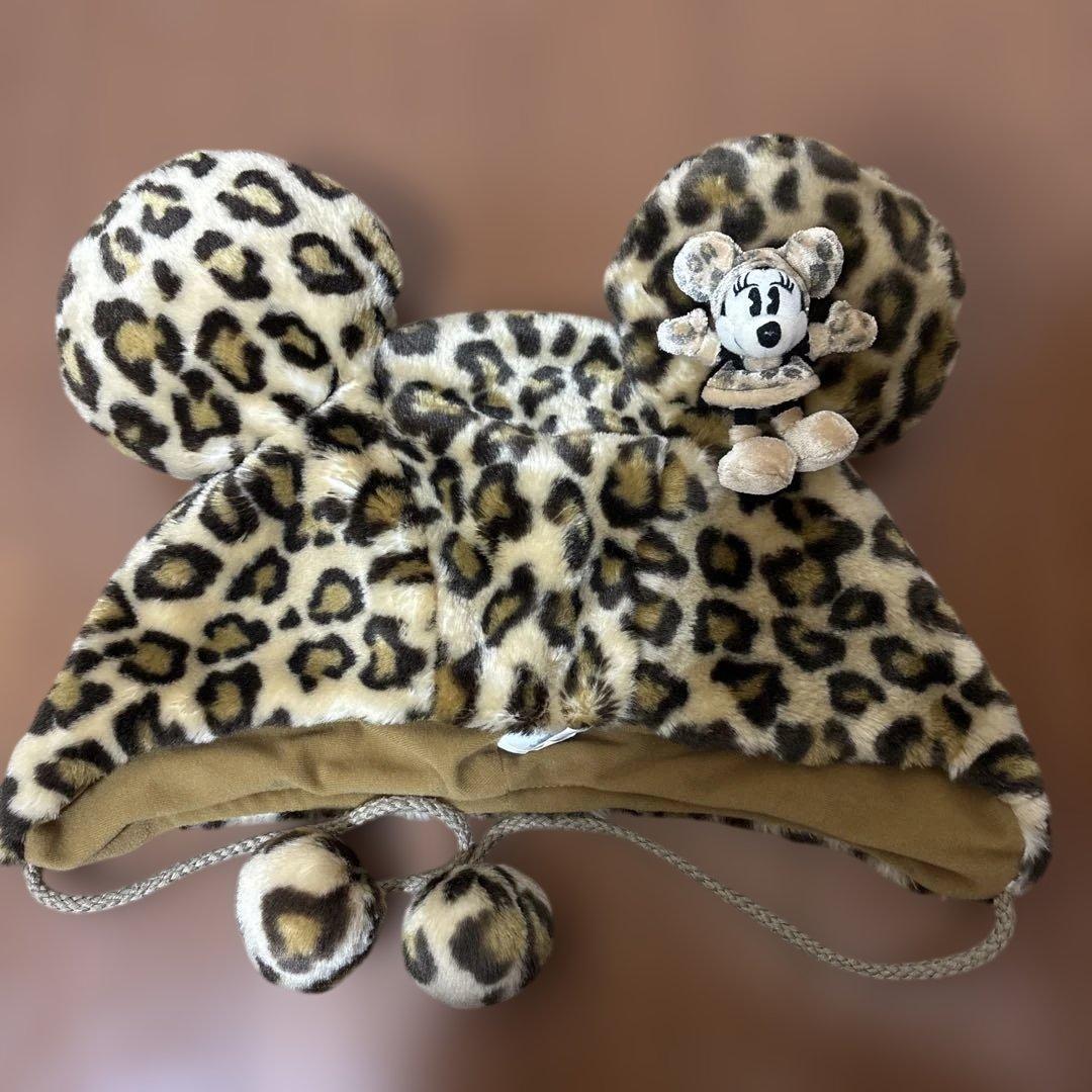 東京ディズニーリゾート 旧ヒョウ柄 ミニー ヒョウ柄ファンキャップ